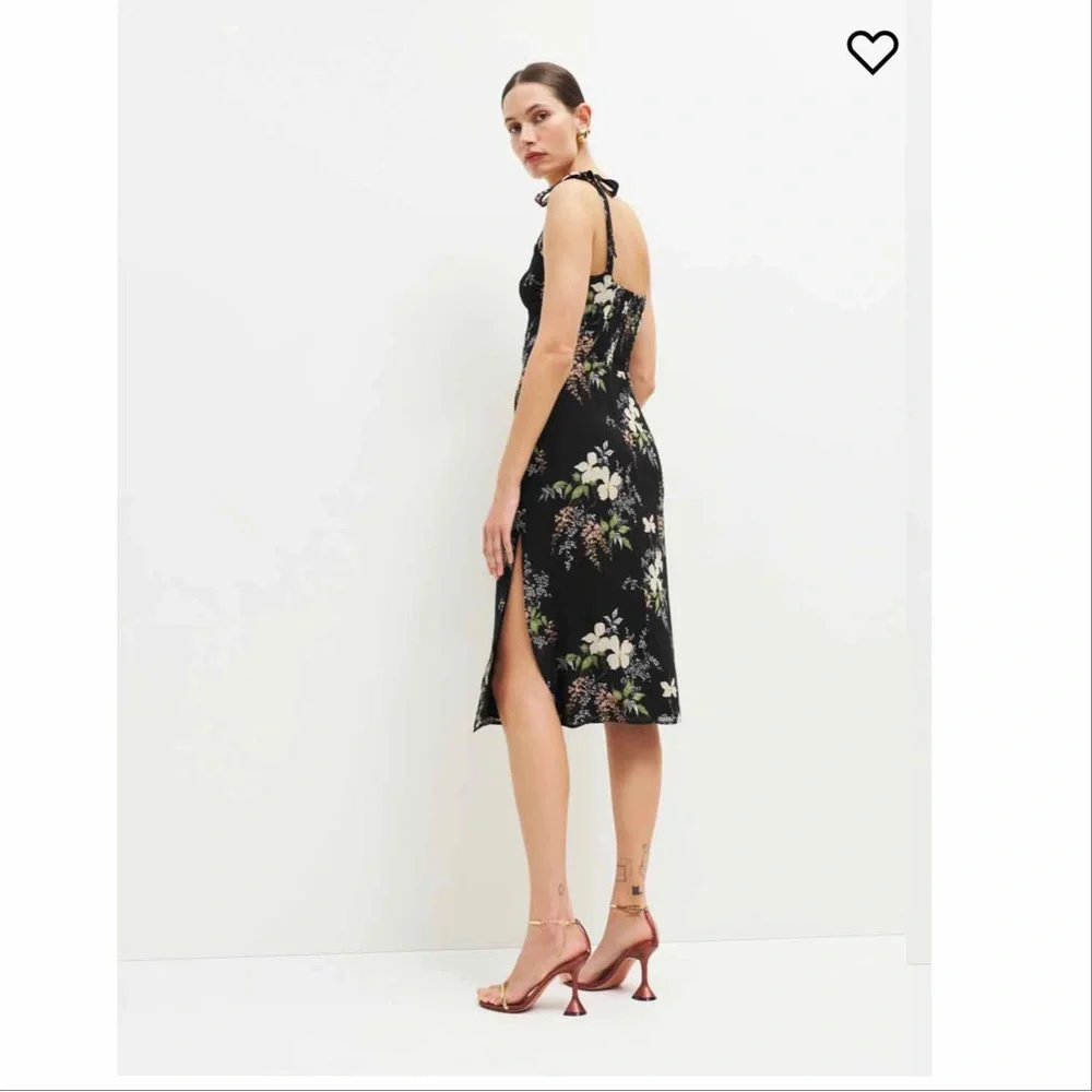 NWT Reformation Besse Midi Dress in Isabella Size 6 - Picture 4 of 4